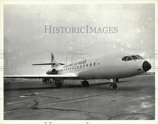 1982 Press Photo Caravelle plane given to Bradley Air Museum - sra14982
