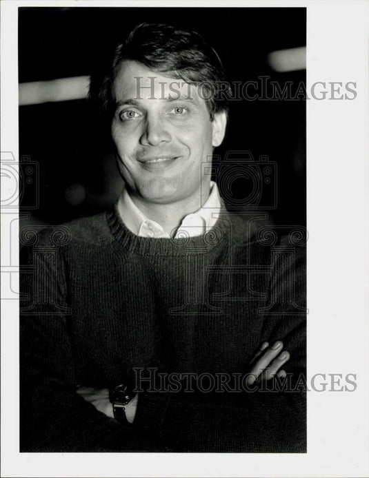 1985 Press Photo Actor Michael Tylo at Food Show at the Big E - sra24440- Historic Images