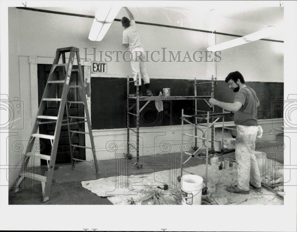 Press Photo Smith Vocational instructor David Hill and student Richard Preston- Historic Images