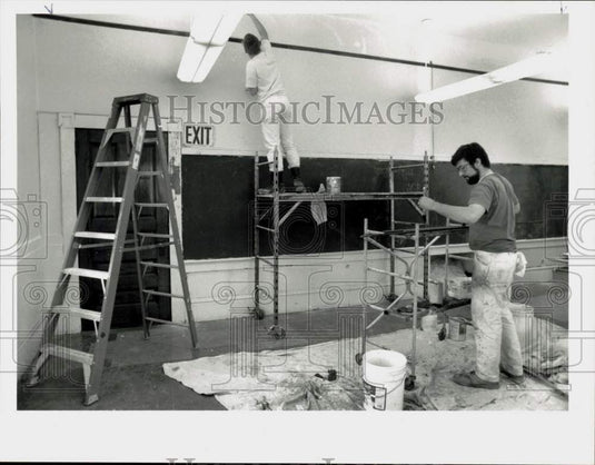 Press Photo Smith Vocational instructor David Hill and student Richard Preston- Historic Images