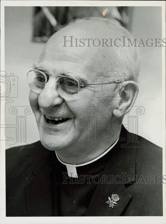 1980 Press Photo Father Vincent H. Monty, Our Lady of Perpetual Help, Holyoke- Historic Images