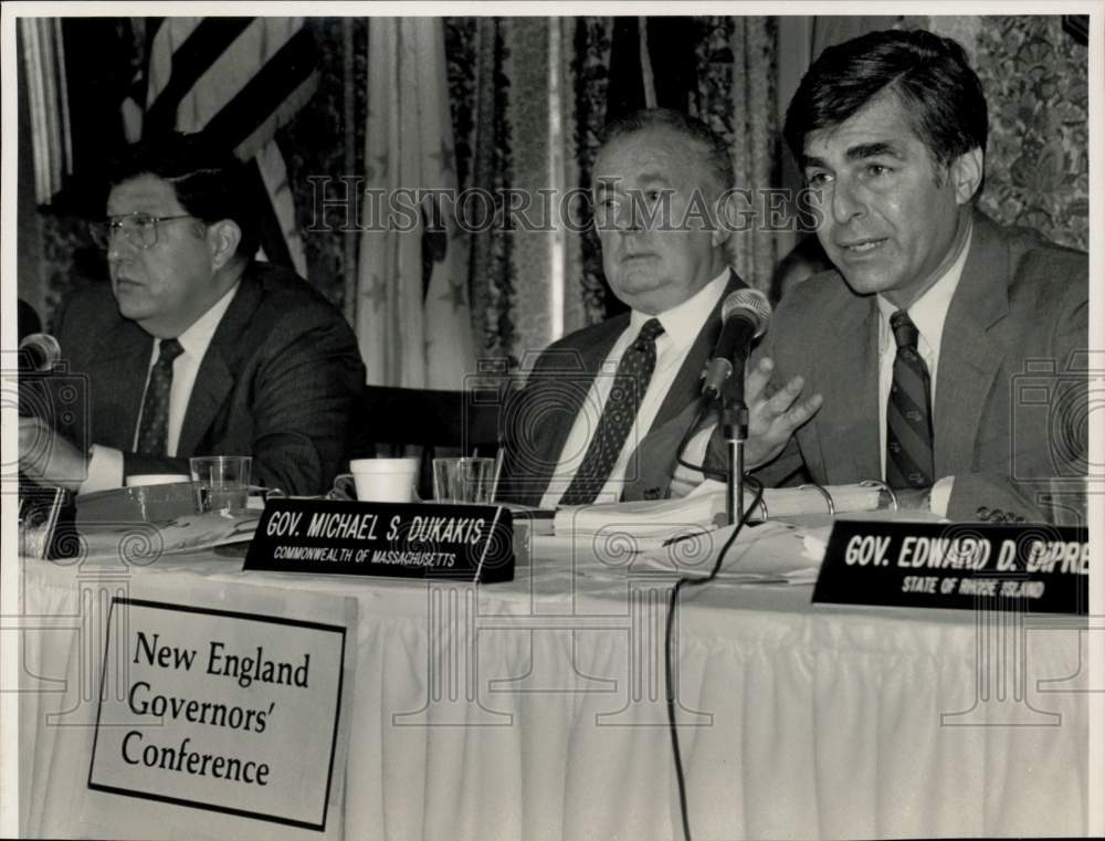 1986 Press Photo New England Governors Conference at Big E in West Springfield- Historic Images