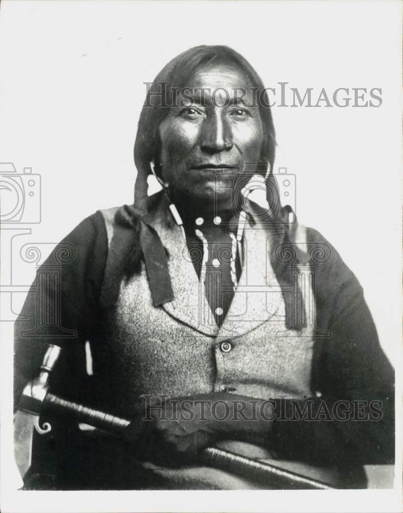 1973 Press Photo Lone Wolf, Kiowa Leader, Native American - sra32937- Historic Images