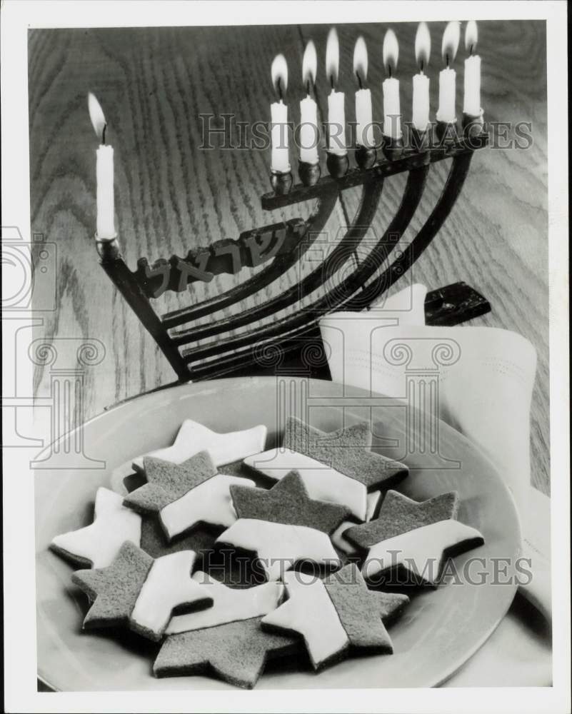 Press Photo &quot;Hanukkah&quot; pastries - sra34345- Historic Images