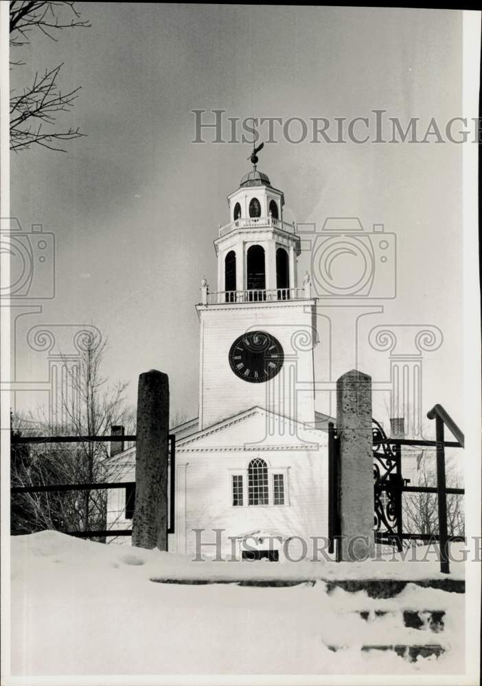 1987 Press Photo Church on the Hill in Lenox, Massachusetts - sra35296- Historic Images