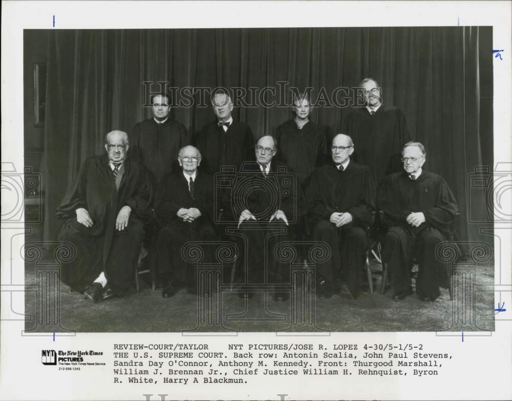 Press Photo The Supreme Court Justices, D.C. - sra37310- Historic Images