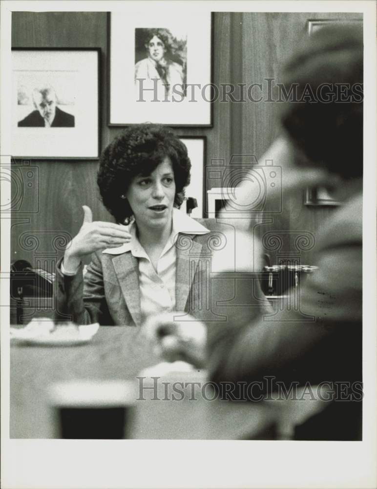 1983 Press Photo Paula Gold, Massachusetts Secretary of Consumer Affairs.- Historic Images