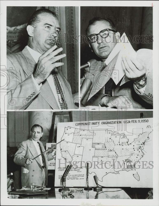 1983 Press Photo Scenes from the McCarthy era on "The American Inquisition."- Historic Images