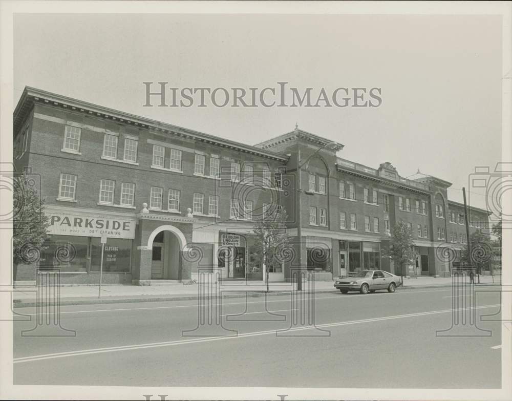 1987 Press Photo View of building to be renovated on East Street in Ludlow.- Historic Images