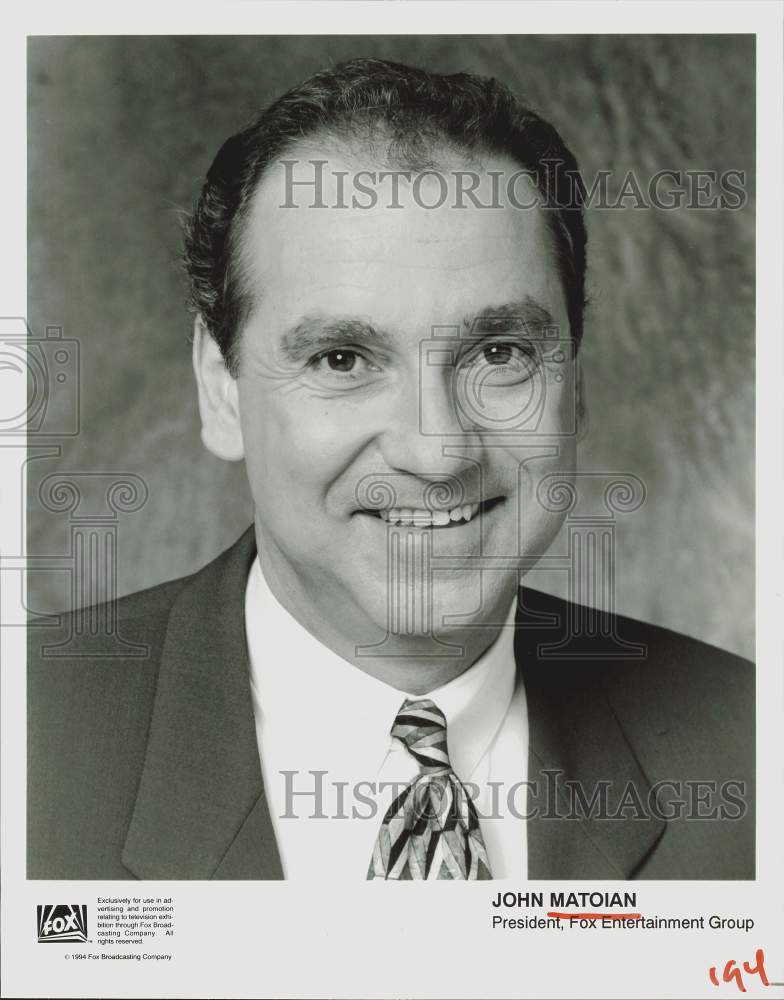 1994 Press Photo Fox Entertainment Group President John Matoian - sra40849- Historic Images