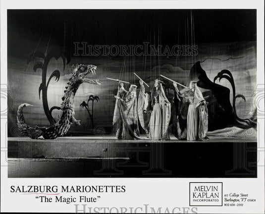 Press Photo Salzburg Marionettes Perform "The Magic Flute" - srp00234- Historic Images