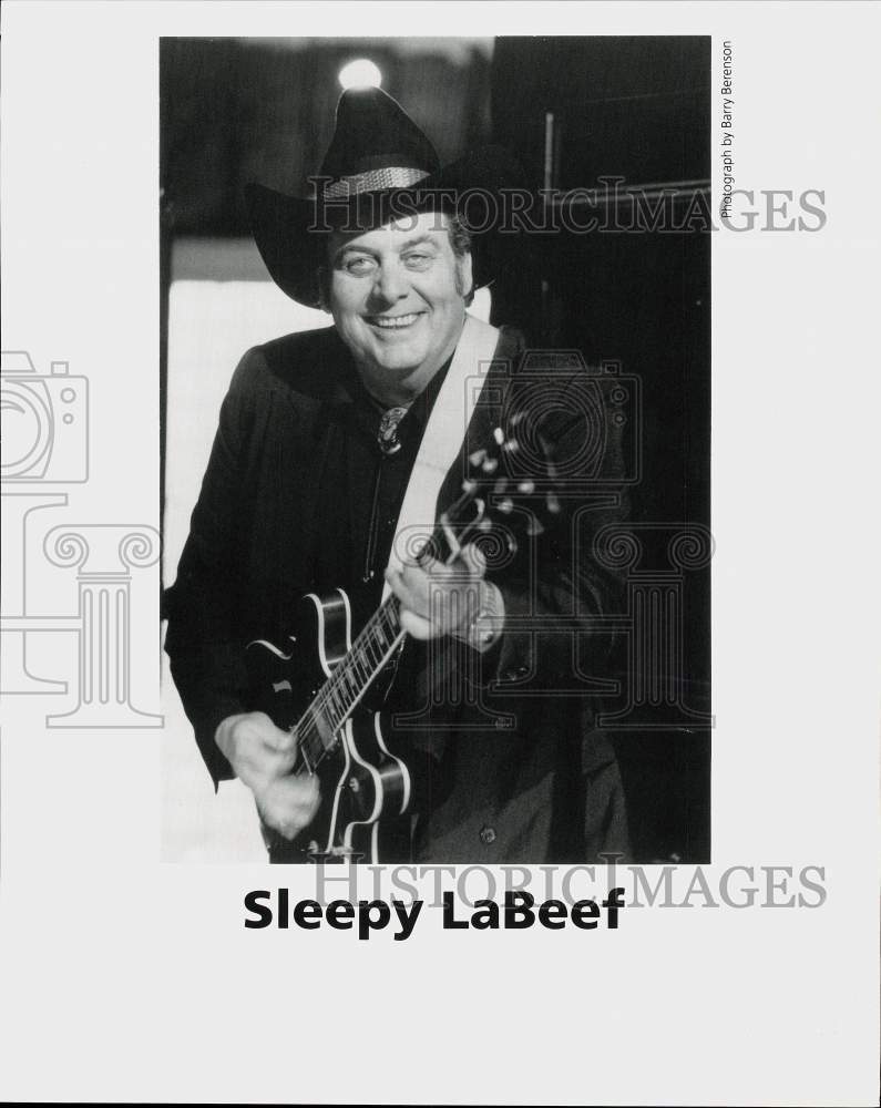 Press Photo Musician Sleepy LaBeef - srp00333- Historic Images