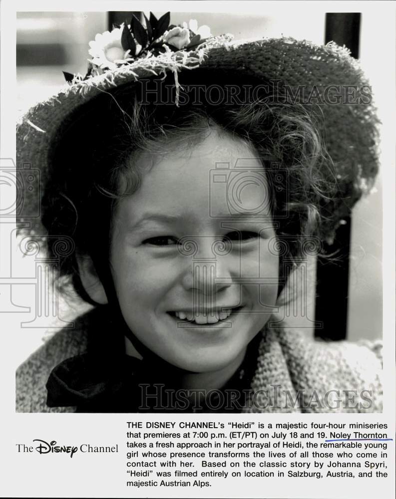 Press Photo Actress Noley Thornton in &quot;Heidi&quot; Miniseries - srp00569- Historic Images