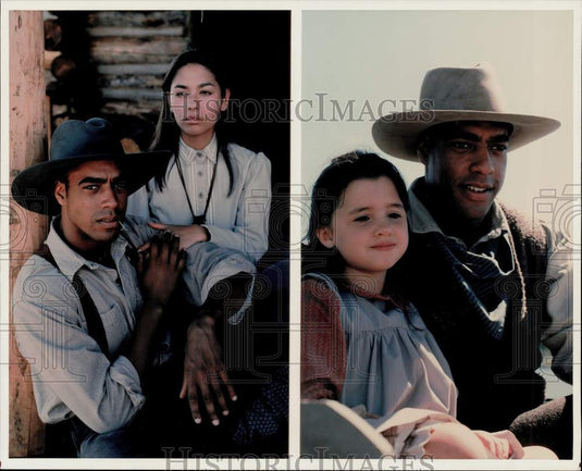 1997 Press Photo Jeffrey D. Sams, Courtney Chase, Carmen Moore in "Rose Hill"- Historic Images