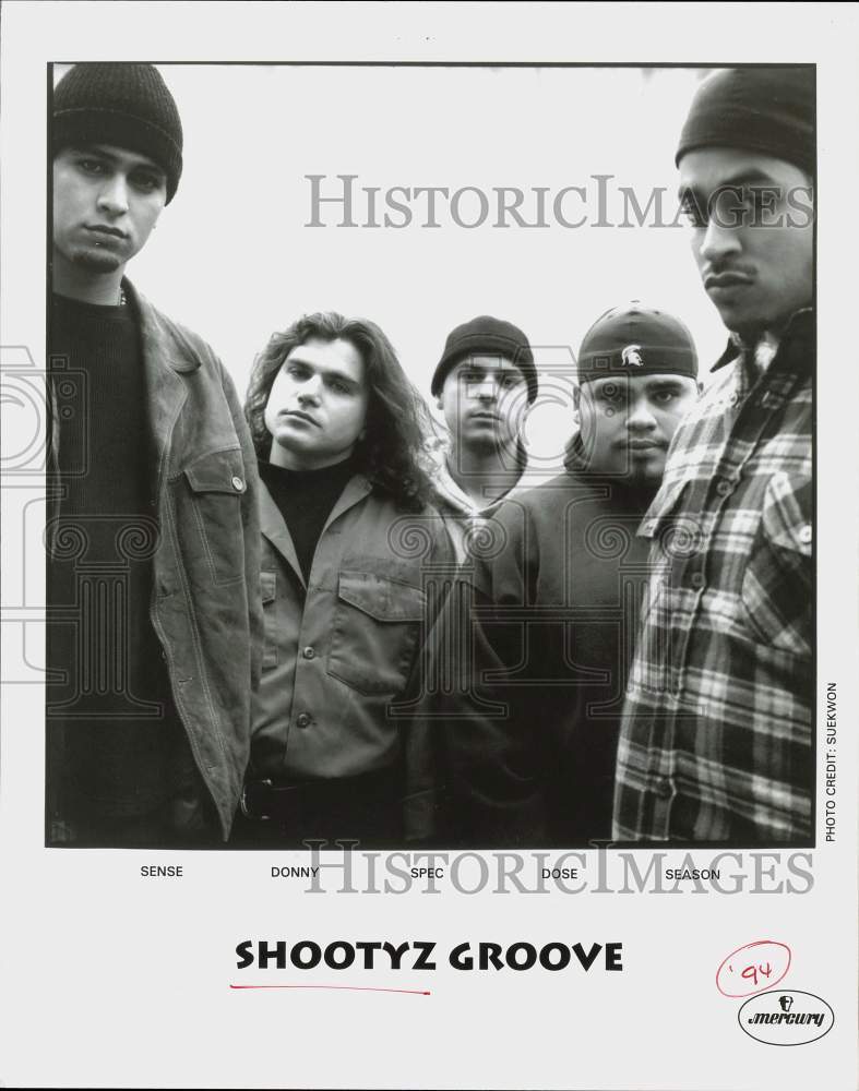 Load image into Gallery viewer, 1994 Press Photo Members of Shootyz Groove, rap-rock band. - srp01902
