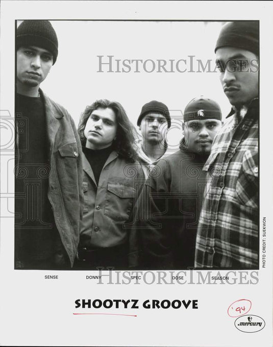 1994 Press Photo Members of Shootyz Groove, rap-rock band. - srp01902