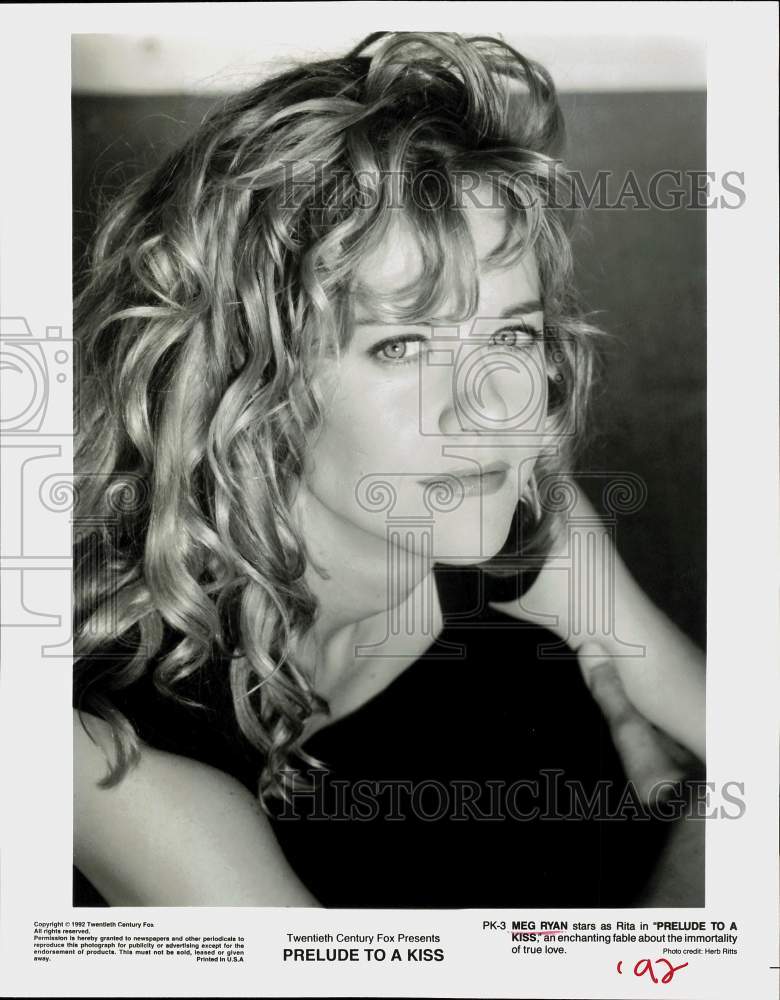 1992 Press Photo Actress Meg Ryan in "Prelude to a Kiss" Movie - srp01934