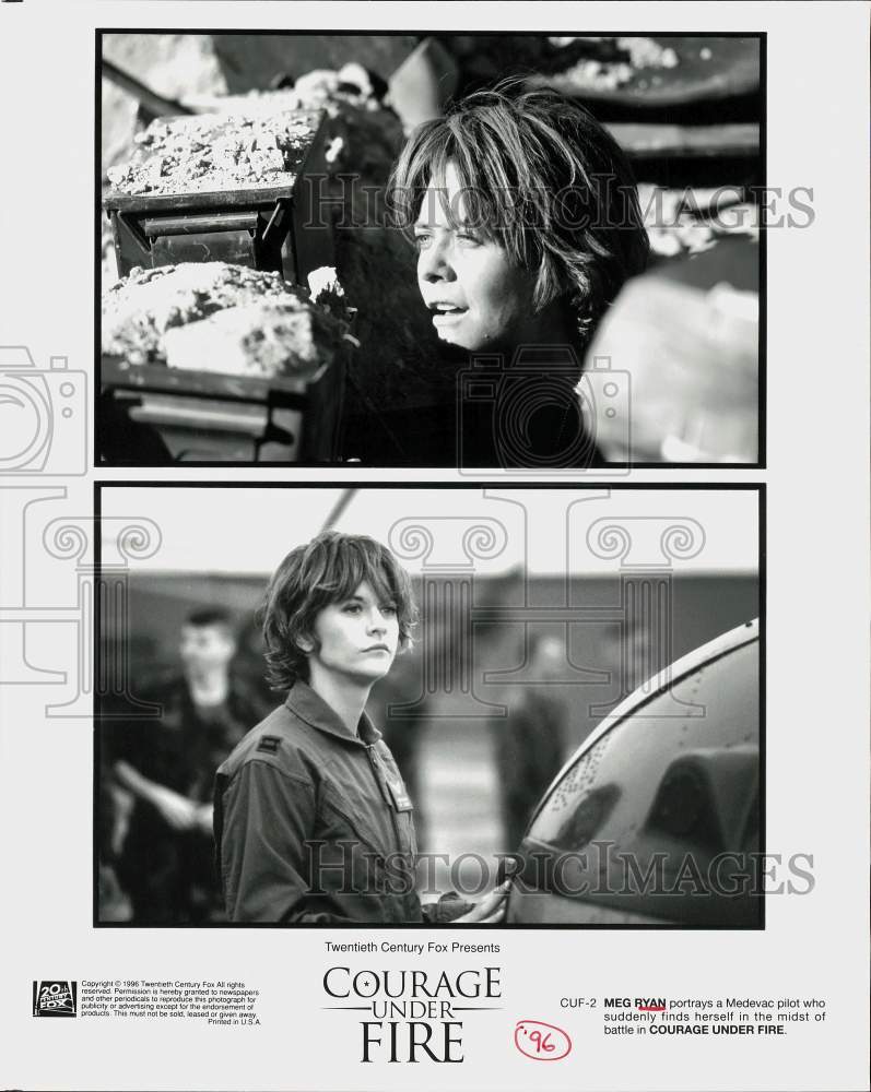 Load image into Gallery viewer, 1996 Press Photo Actress Meg Ryan in "Courage Under Fire" Movie - srp01940
