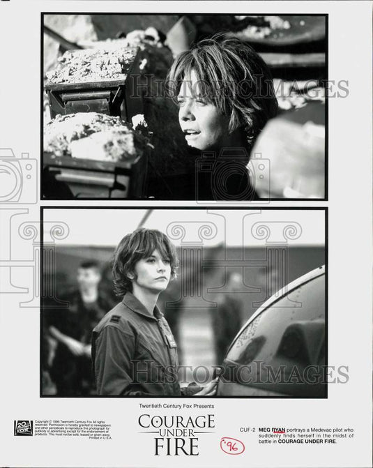 1996 Press Photo Actress Meg Ryan in "Courage Under Fire" Movie - srp01940