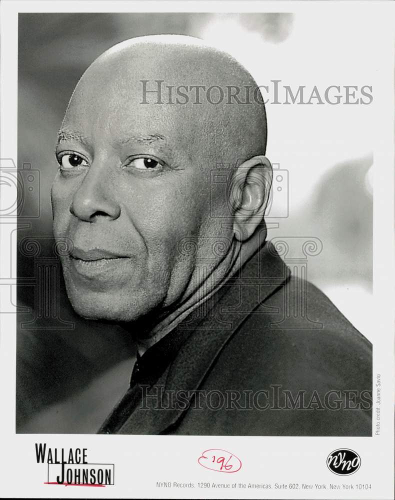 1996 Press Photo Wallace Johnson, American blues/soul singer and musician.