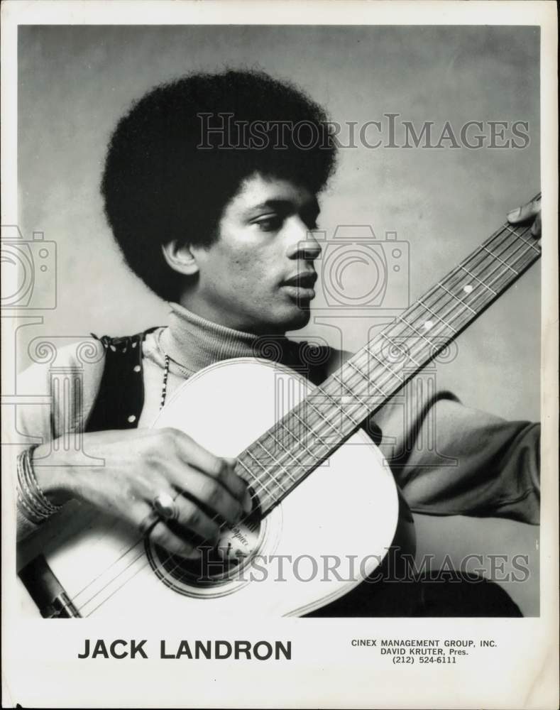 1969 Press Photo Musician Jack Landron - srp09178