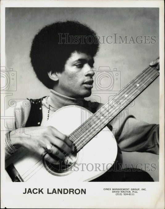 1969 Press Photo Musician Jack Landron - srp09178