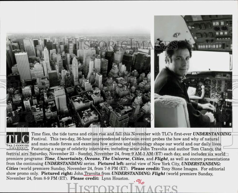 Load image into Gallery viewer, 1996 Press Photo Actor John Travolta in "Understanding" Festival on TLC
