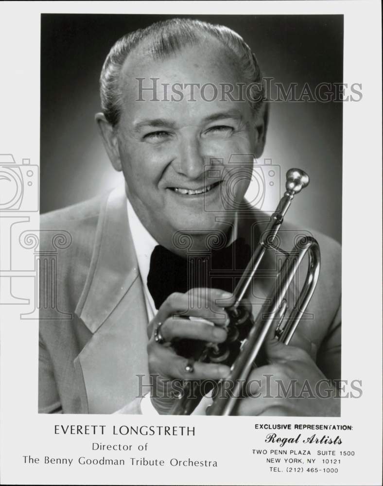 Load image into Gallery viewer, Press Photo Everett Longstreth, Director of the Benny Goodman Tribute Orchestra
