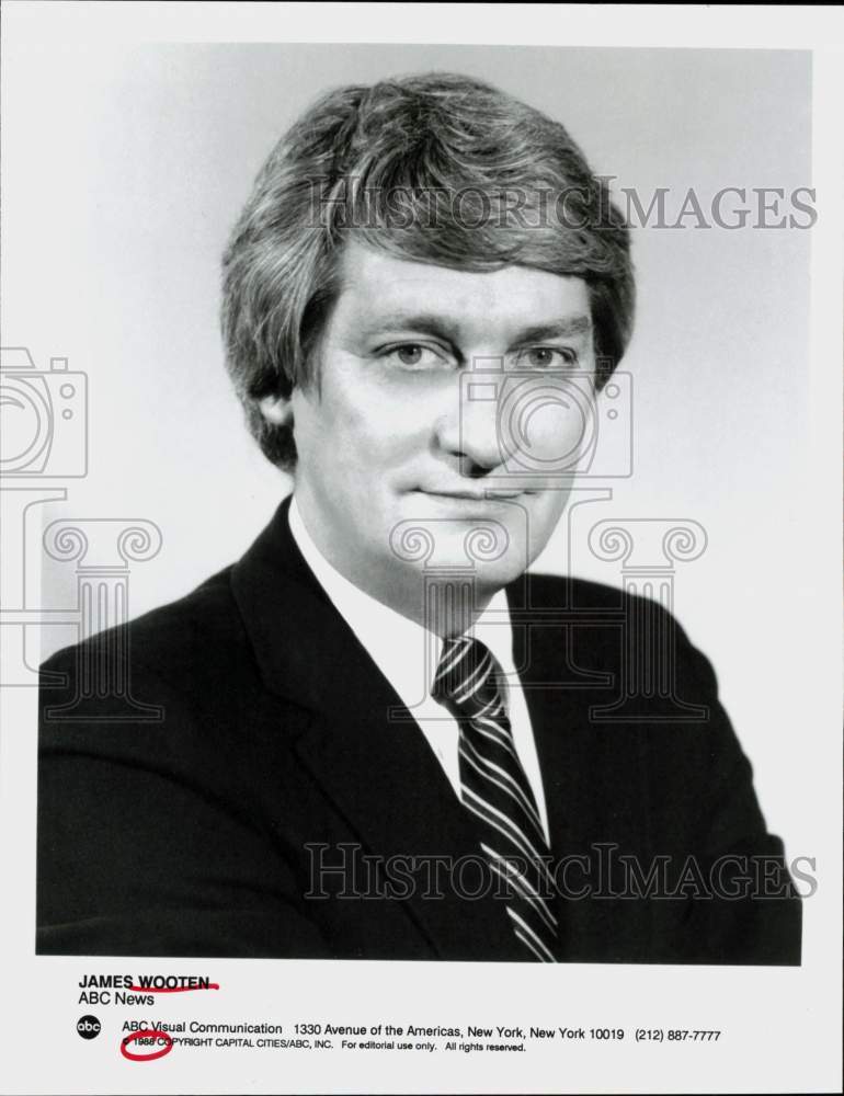 1988 Press Photo James Wooten of ABC News - srp13020