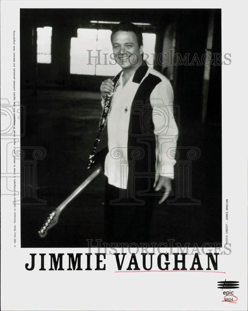 1998 Press Photo Musician Jimmie Vaughan - srp13154- Historic Images