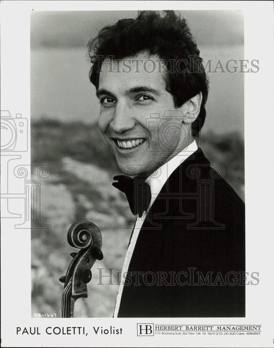 Press Photo Paul Coletti, Violist - srp15090- Historic Images