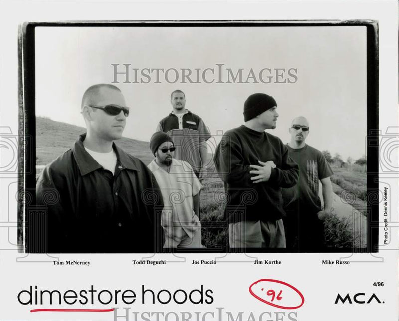 Load image into Gallery viewer, 1996 Press Photo Dimestore Hoods, Music Group - srp19215
