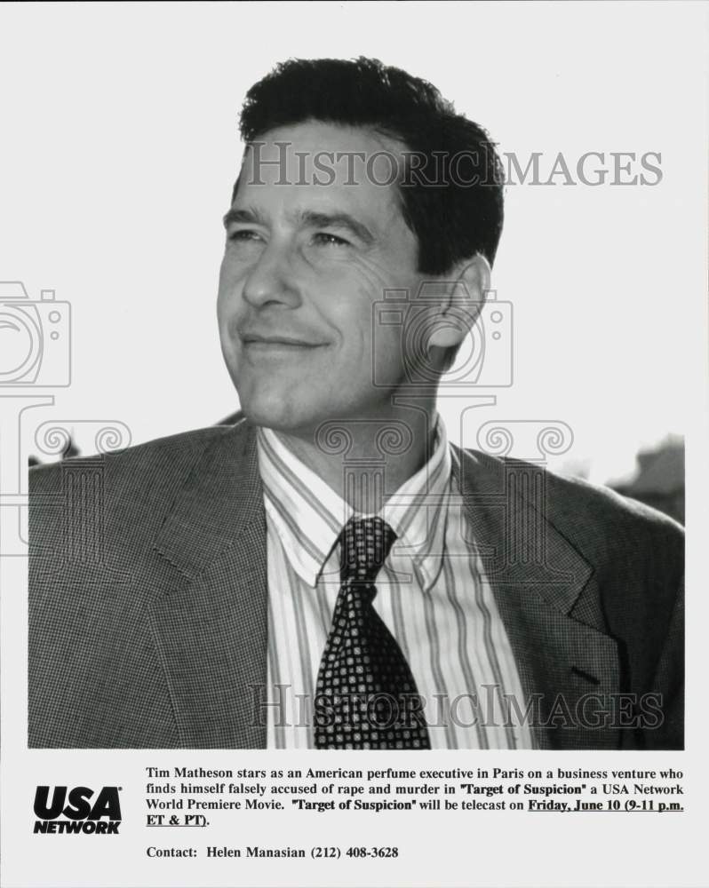 Press Photo Actor Tim Matheson in "Target of Suspicion" TV Movie - srp21323