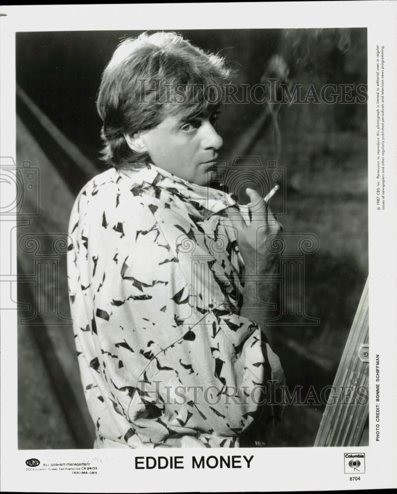 1987 Press Photo Singer Eddie Money - srp21548
