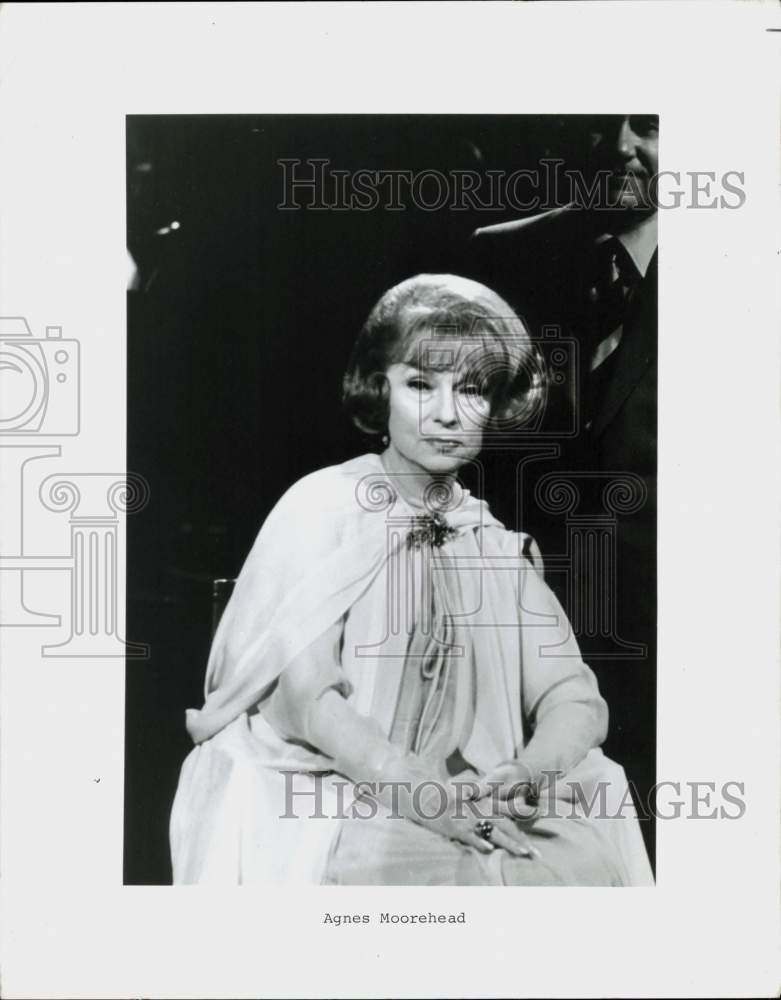 1970 Press Photo Agnes Moorehead, radio, stage, television and film actress.- Historic Images