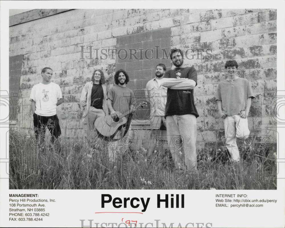 1997 Press Photo Percy Hill, Music Group - srp24321