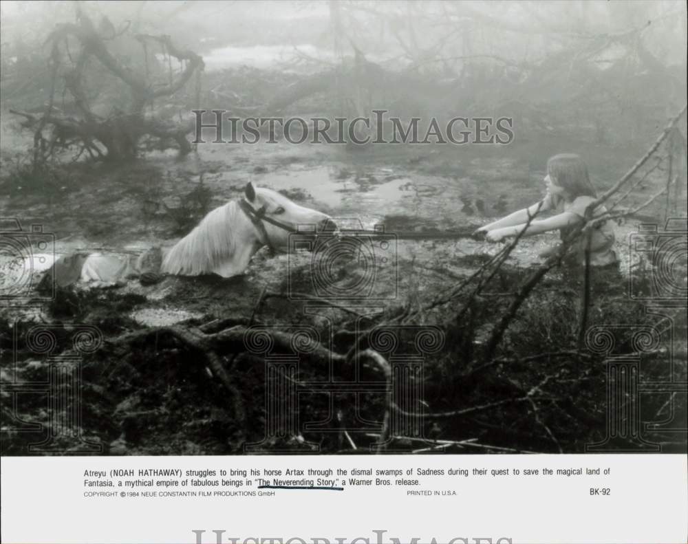 1984 Press Photo Actor Noah Hathaway in &quot;The Neverending Story&quot; - srp24517- Historic Images