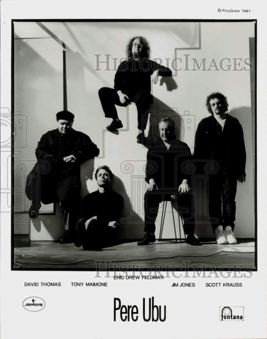 1991 Press Photo Pere Ubu, Music Group - srp24810- Historic Images