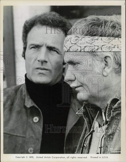 1975 Press Photo Actors Sam Peckinpah & James Caan - srp25080- Historic Images