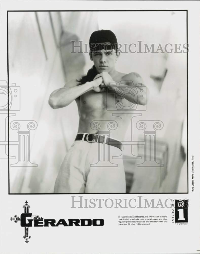 1992 Press Photo Musician Gerardo - srp25677