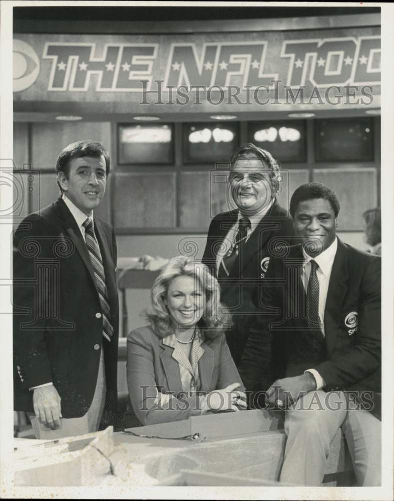 1984 Press Photo The sportscasters of &quot;The NFL Today,&quot; on CBS Television.- Historic Images