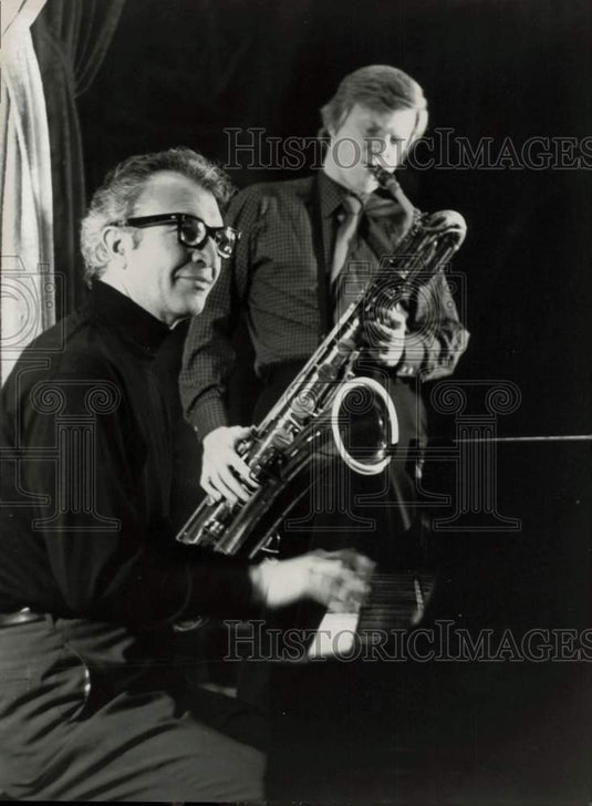 1972 Press Photo Musicians Dave Brubeck & Gerry Mulligan - srp26623