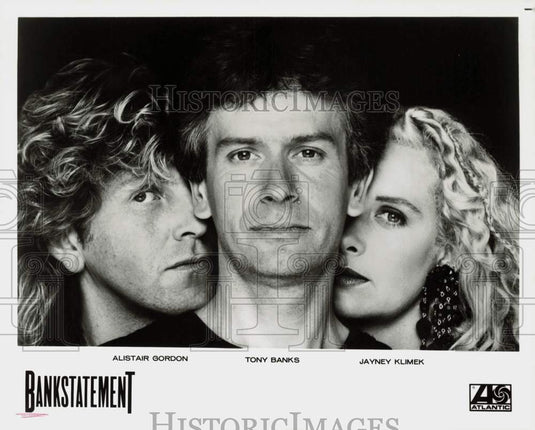 Press Photo Bankstatement - Alistair Gordon, Tony Banks, Jayney Klimek