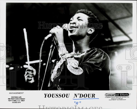 Press Photo Youssou N'Dour, Senegalese singer, songwriter and composer.- Historic Images
