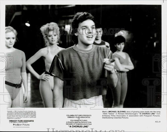 1985 Press Photo Actor Michael Blevins in "A Chorus Line" - srp28031- Historic Images