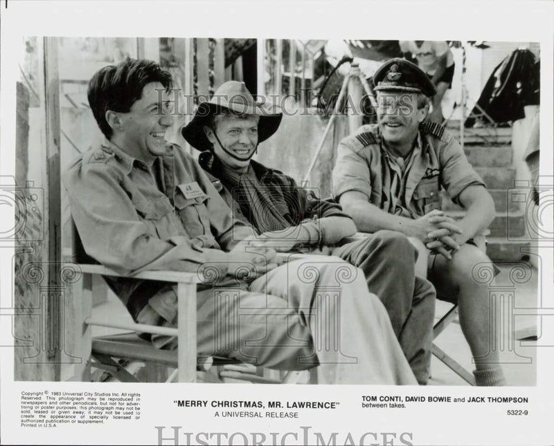 Load image into Gallery viewer, 1983 Press Photo Stars on "Merry Christmas, Mr. Lawrence" Movie Set - srp28379
