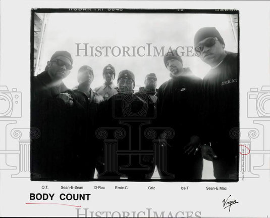1997 Press Photo Body Count, Music Group - srp28414