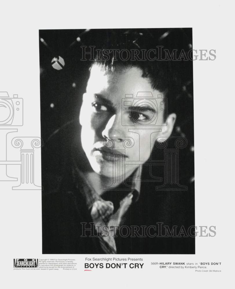 1999 Press Photo Actress Hilary Swank Stars in "Boys Don't Cry" - srp29324