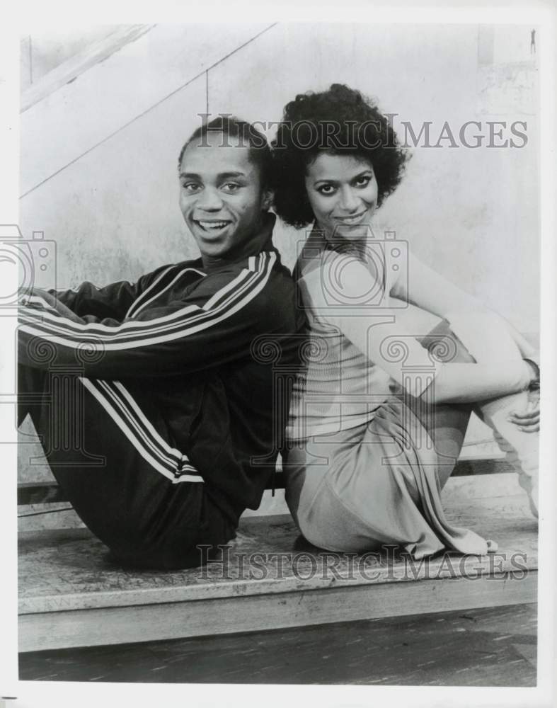 1982 Press Photo Gene Anthony Ray &amp; Debbie Allen, Stars of &quot;Fame&quot; - srp29510- Historic Images