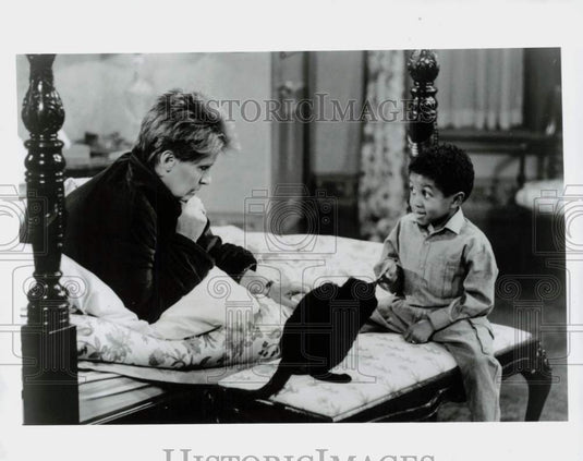 Press Photo Emmanuel Lewis & Susan Clark on "Webster" TV Show - srp30136